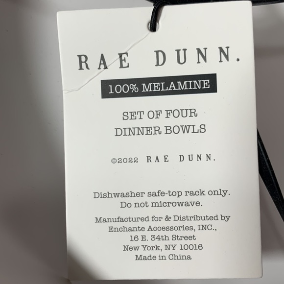 Rae Dunn Dinner Bowls - Picture 4 of 5